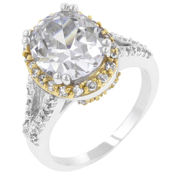 A 4.5CT Oval Cut offers Grade AAAAA Cubic Zirconia Solitaire Engagement Ring