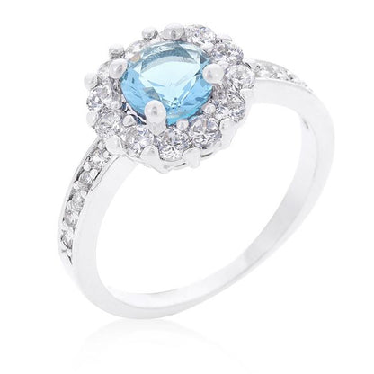 Belle 6mm Round CZ Halo Cocktail Ring | 0.84ct | 2ct