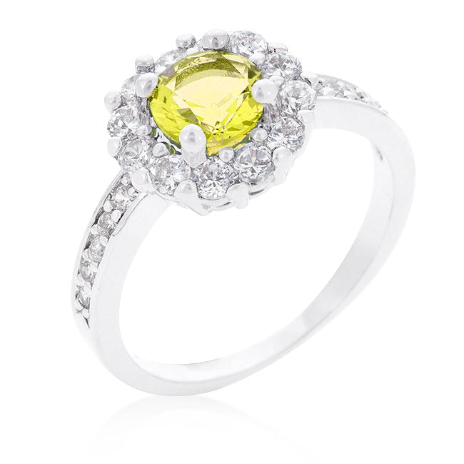 Belle 6mm Round CZ Halo Cocktail Ring | 0.84ct | 2ct