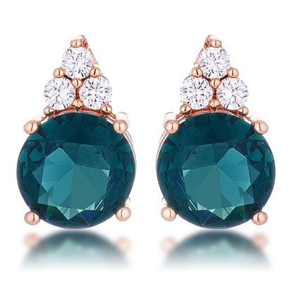 Abigail 9mm Round CZ Stud Earrings | 3ct