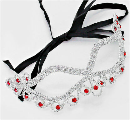 Bahati Swirl Filigree Cat Eye Masquerade Mask