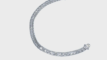 Hazel Princess CZ Tennis Bracelet – 7.25in | 19ct