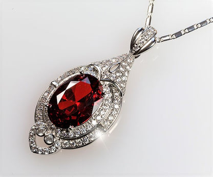 Adela Art Deco Ruby Pendant  | 27ct