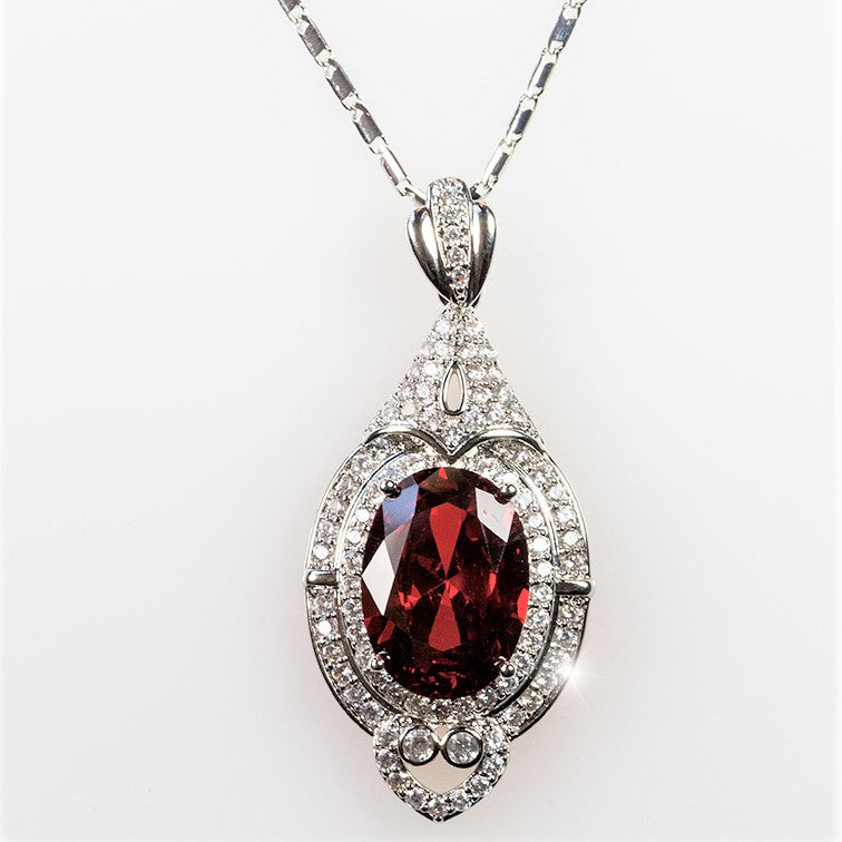 Adela Art Deco Ruby Pendant  | 27ct