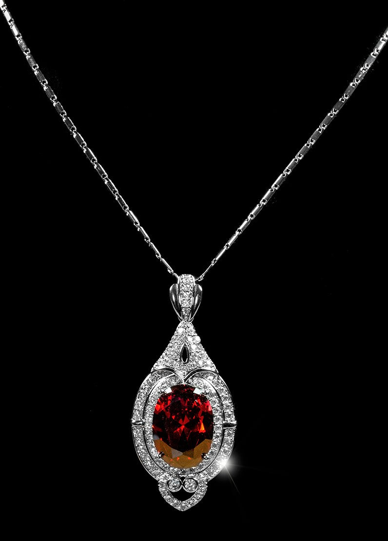 Adela Art Deco Ruby Pendant  | 27ct