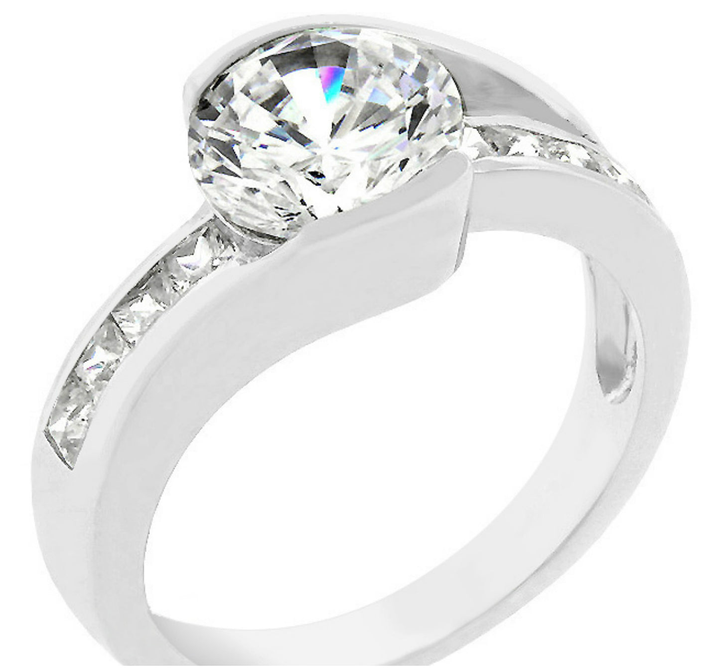 Addy Round Solitaire Classic Engagement Ring | 2.8ct | Cubic Zirconia