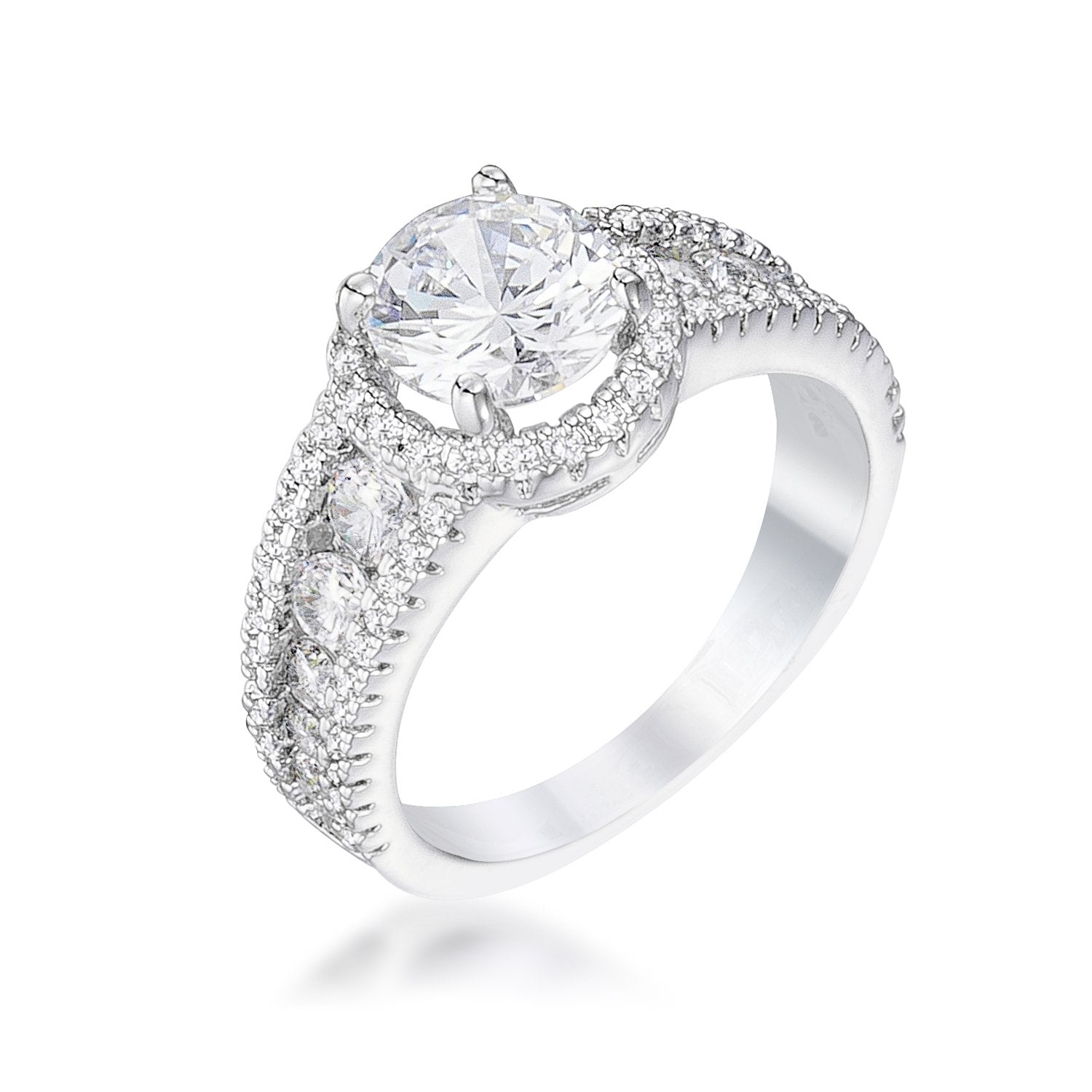 1.3ct 925 Silver Ring