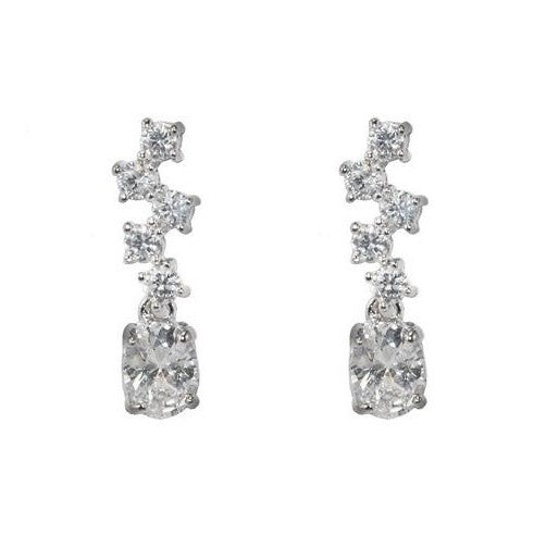 Amiee Bubble Drop Stud Earrings | 1.5ct