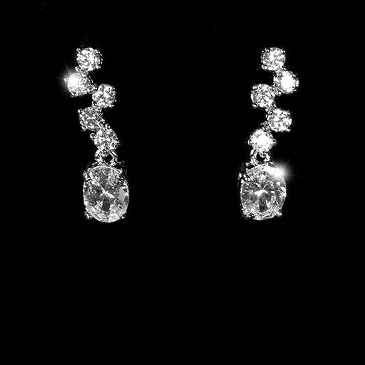 Amiee Bubble Drop Stud Earrings | 1.5ct