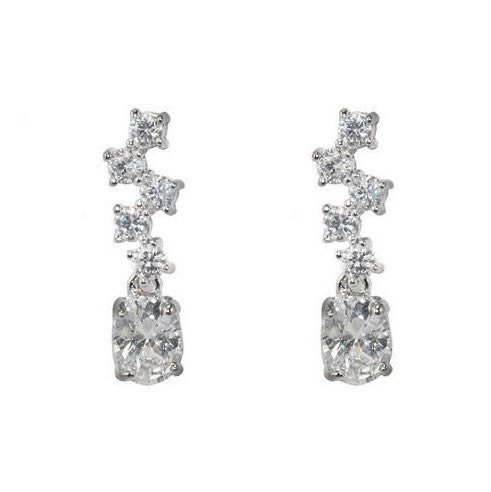 Amiee Bubble Dangle Stud Earrings | 1.75ct – Beloved Sparkles