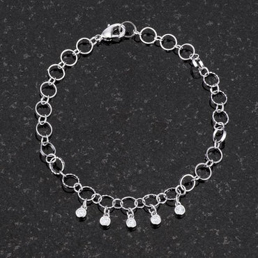 Beeja CZ Charm Bracelet | 8in