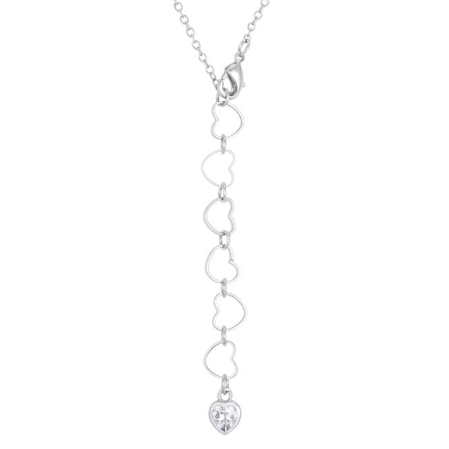 Blair Melded Hearts CZ Necklace | 0.2ct