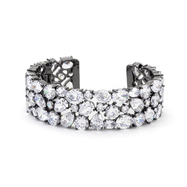 Branka Bejeweled CZ Cuff Bracelet