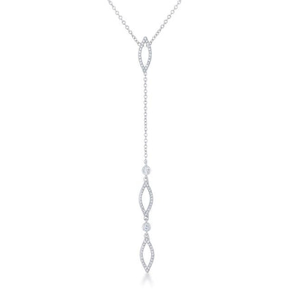 Carmela CZ Lariat Necklace