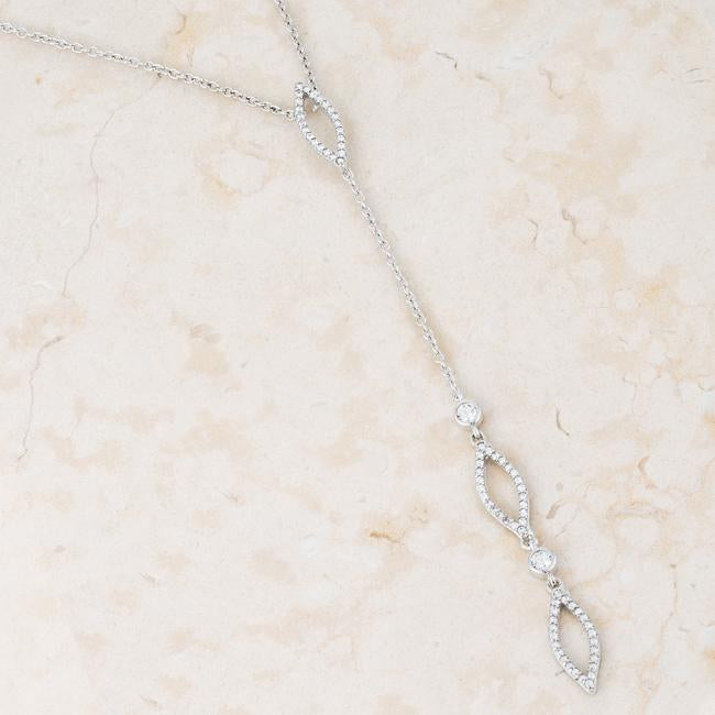 Carmela CZ Lariat Necklace