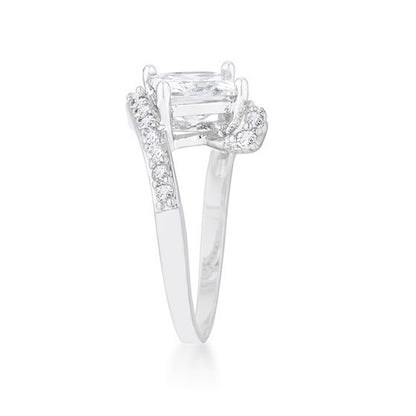 Caroline 2ct Princess CZ Engagement Ring | 2.5ct