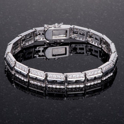 Chante Black Radiant Tennis Bracelet - 7.25in | 32ct