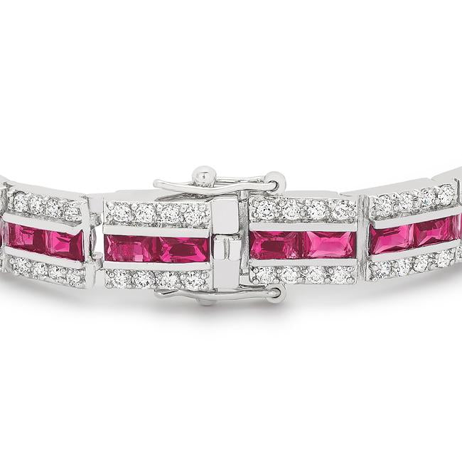 Chante Ruby Radiant Tennis Bracelet - 7.25in | 32ct