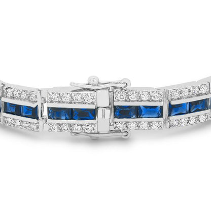 Chante Sapphire Radiant Tennis Bracelet - 7.25in | 32ct