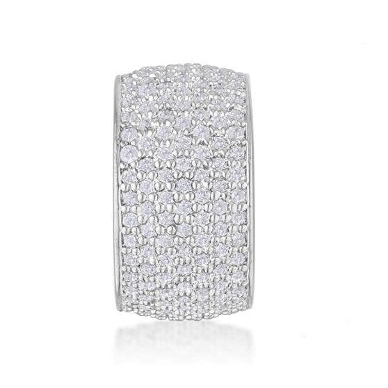 Cherish Wide Pave CZ Eternity Ring | 12ct