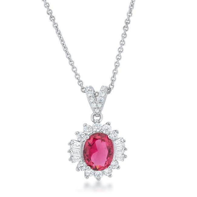 Vintage Style Oval Pink Sapphire Halo Pendant