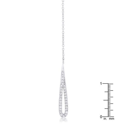 Chrisette CZ Lariat Necklace