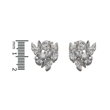 Cilla Vintage CZ Cluster Stud Earrings