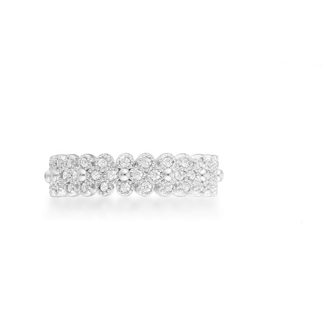 Clara Bohemian CZ Silver Eternity Ring | 1ct