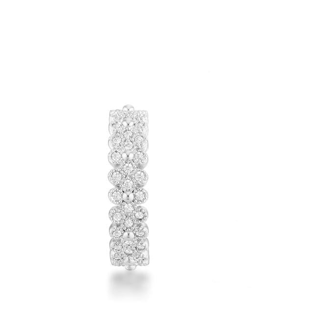 Clara Bohemian CZ Silver Eternity Ring | 1ct