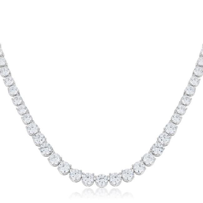 Cloris Graduated Cubic Zirconia Necklace | 50ct