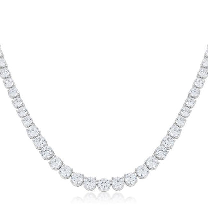 Cloris Graduated Cubic Zirconia Necklace | 50ct