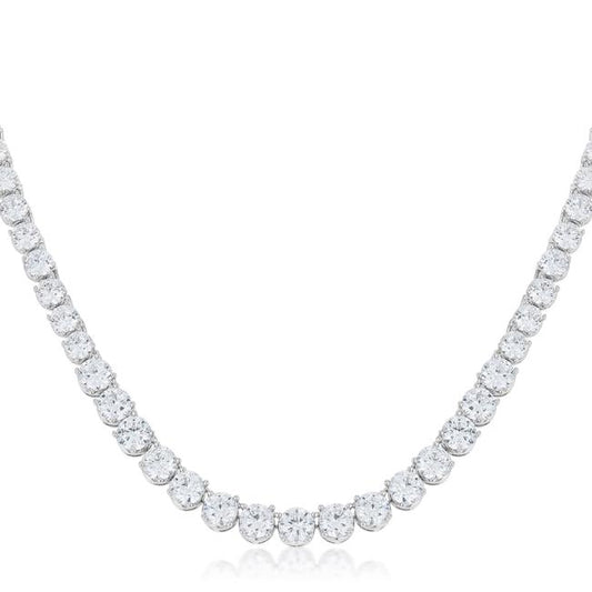 Cloris Graduated Cubic Zirconia Necklace | 50ct