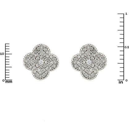 Connie CZ Clover Stud Earrings