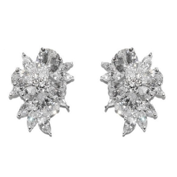 Darcia Cluster Statement Stud Earrings | 8ct