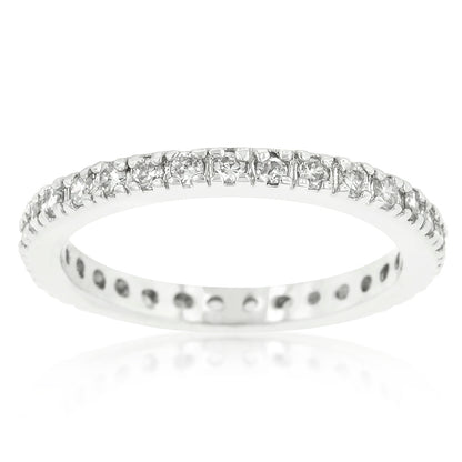 Darla Delicate CZ Eternity Stackable Ring | 1ct