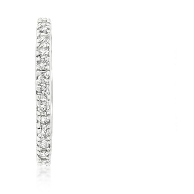 Darla Delicate CZ Eternity Stackable Ring | 1ct