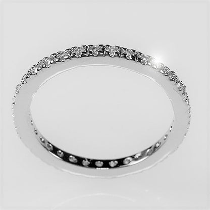 Darla Delicate CZ Eternity Stackable Ring | 1ct