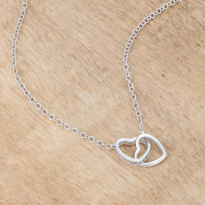 Deissy Interlocking Hearts Necklace