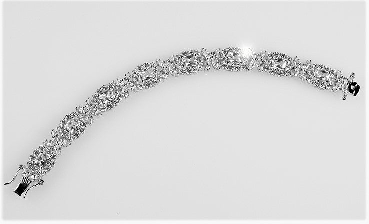 Demetria Radiant Marquise Statement Bracelet - 7in | 60ct