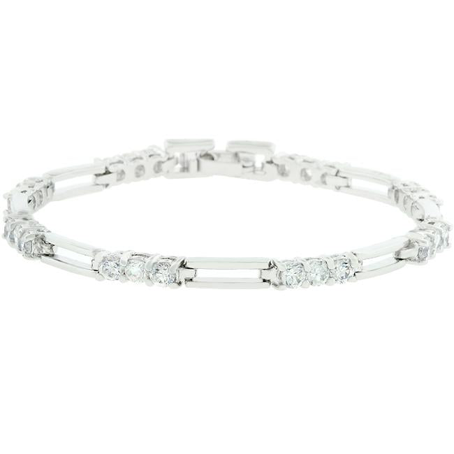 Drina Triplet Round CZ Bracelet – 6.5in  | 5ct