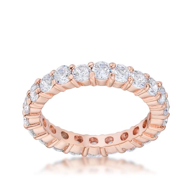 Elizabeth Clear Eternity Stackable Ring | 4ct