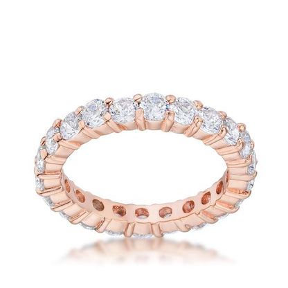 Elizabeth Clear Eternity Stackable Ring | 4ct