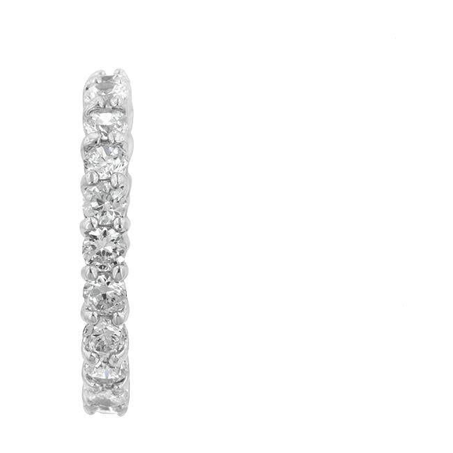 Elizabeth Round CZ Eternity Silver Ring | 4ct | Sterling Silver