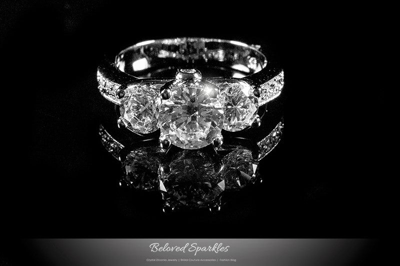 Elizabeth Three Stone Engagement Ring  | 3ct