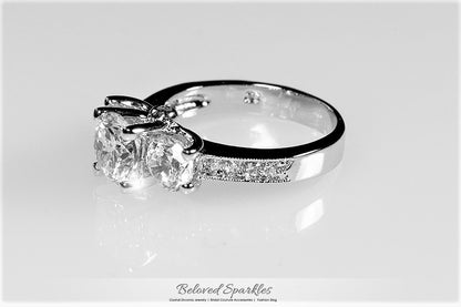 Elizabeth Three Stone Engagement Ring  | 3ct