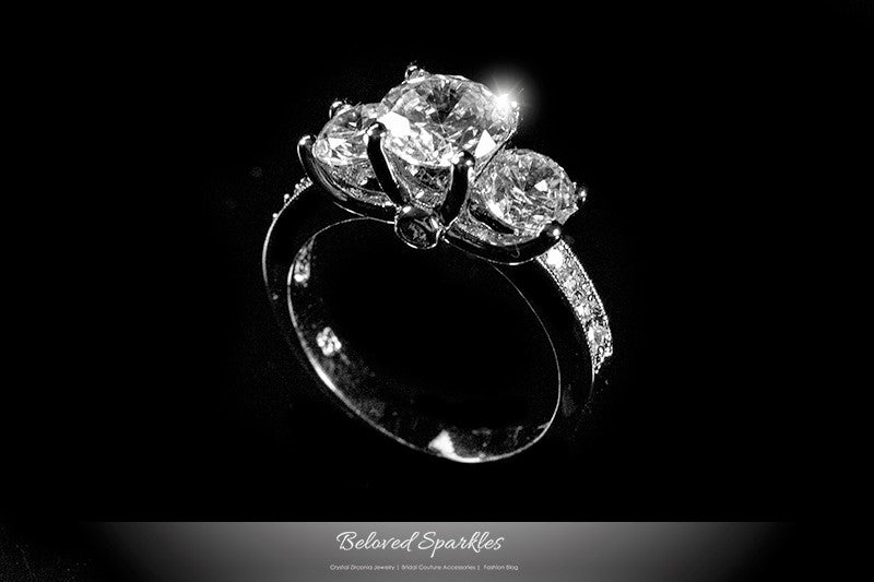 Elizabeth Three Stone Engagement Ring  | 3ct