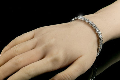 Freya Trillion Cut Tennis Bracelet - 7in | 28ct