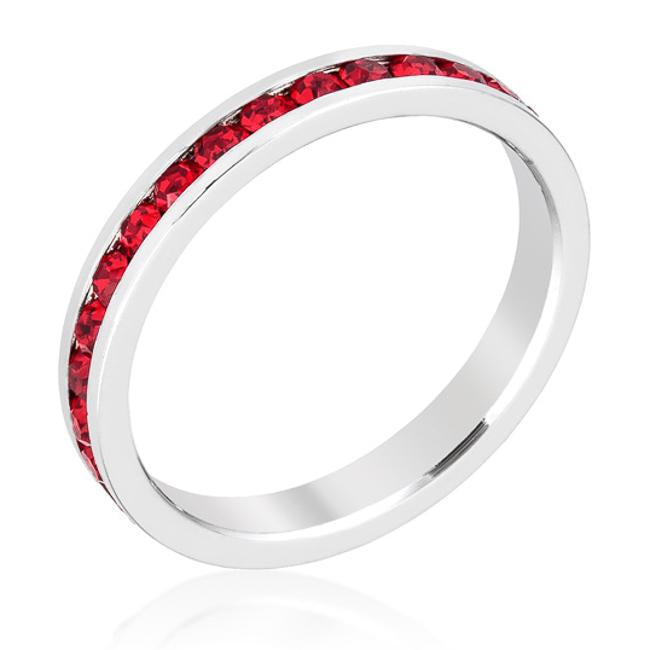 Gail Ruby Red Eternity Stackable Ring | 1ct