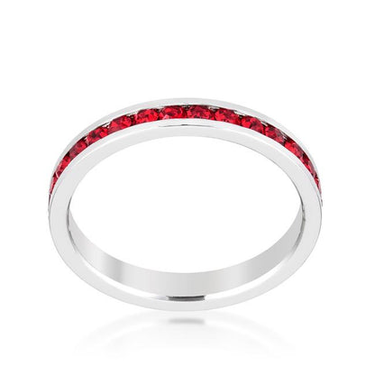 Gail Ruby Red Eternity Stackable Ring | 1ct