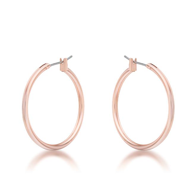 Glem Large Rose Gold Hoop Earrings